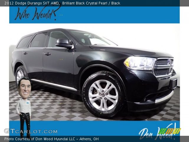 2012 Dodge Durango SXT AWD in Brilliant Black Crystal Pearl