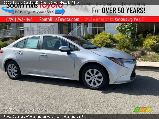 2021 Toyota Corolla LE in Classic Silver Metallic