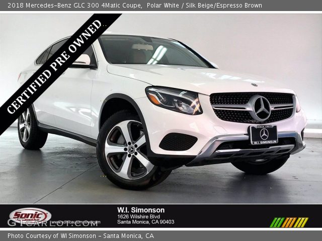 2018 Mercedes-Benz GLC 300 4Matic Coupe in Polar White