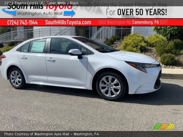 2021 Toyota Corolla LE in Super White