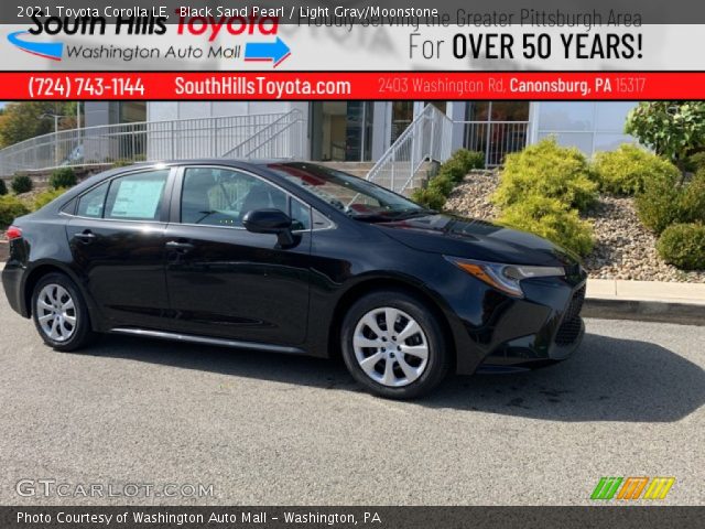 2021 Toyota Corolla LE in Black Sand Pearl