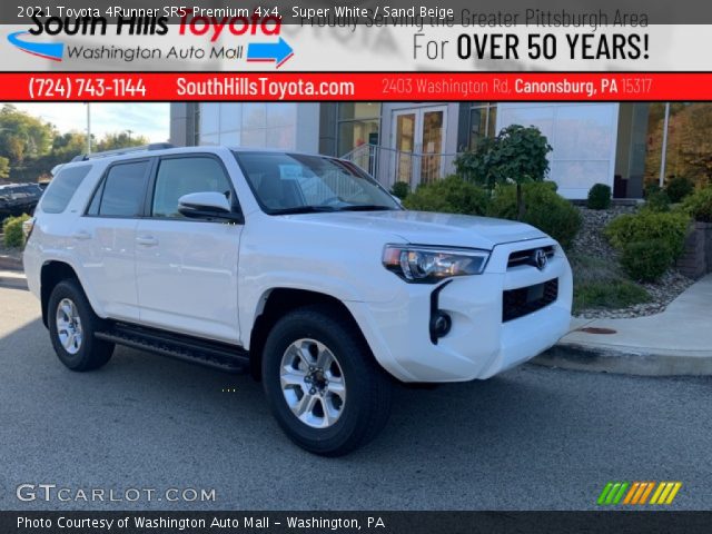 2021 Toyota 4Runner SR5 Premium 4x4 in Super White