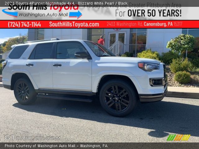 2021 Toyota 4Runner Nightshade 4x4 in Blizzard White Pearl