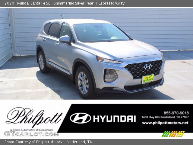 2020 Hyundai Santa Fe SE in Shimmering Silver Pearl