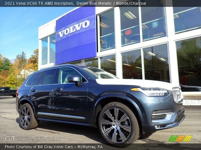 2021 Volvo XC90 T6 AWD Inscription in Denim Blue Metallic