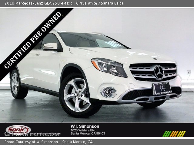 2018 Mercedes-Benz GLA 250 4Matic in Cirrus White
