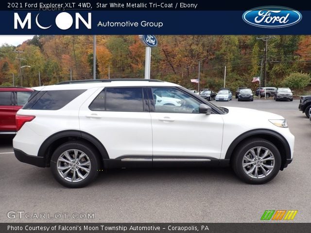 2021 Ford Explorer XLT 4WD in Star White Metallic Tri-Coat