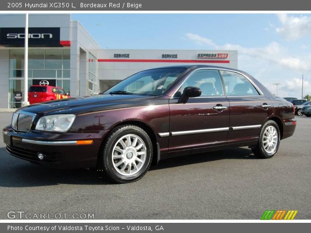 2005 Hyundai XG350 L in Bordeaux Red