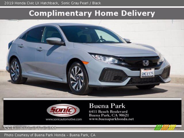 2019 Honda Civic LX Hatchback in Sonic Gray Pearl