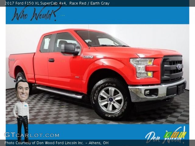 2017 Ford F150 XL SuperCab 4x4 in Race Red