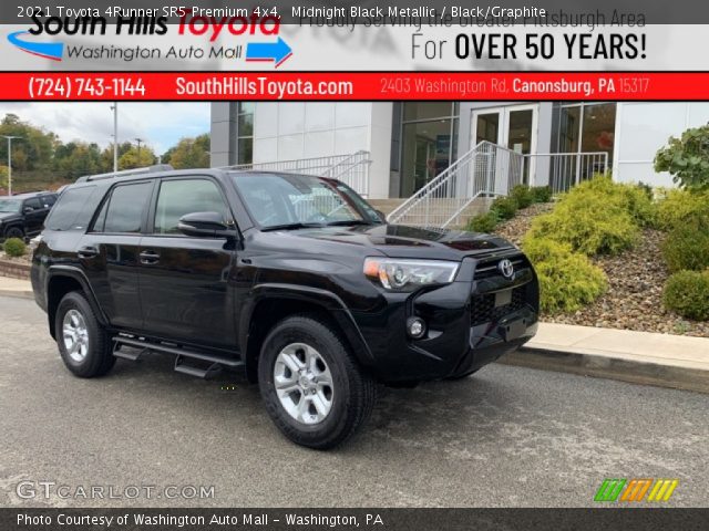2021 Toyota 4Runner SR5 Premium 4x4 in Midnight Black Metallic