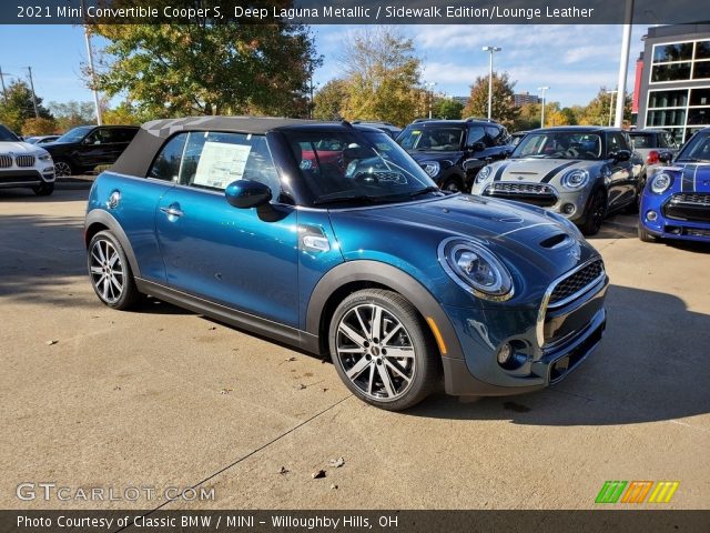 2021 Mini Convertible Cooper S in Deep Laguna Metallic