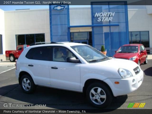 2007 Hyundai Tucson GLS in Nordic White