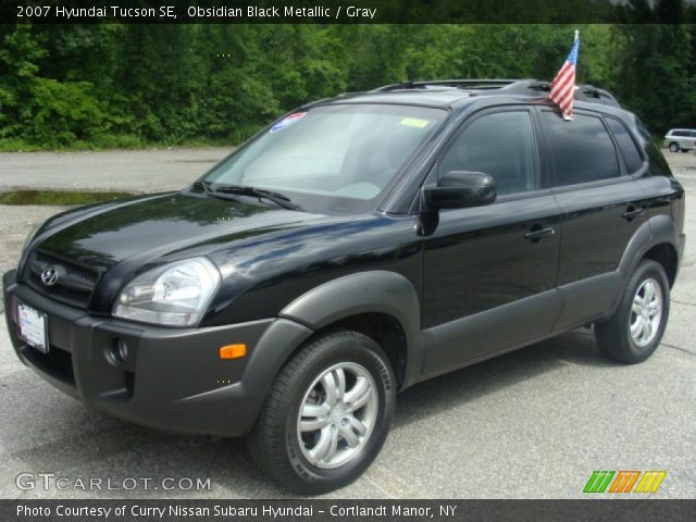 2007 Hyundai Tucson SE in Obsidian Black Metallic