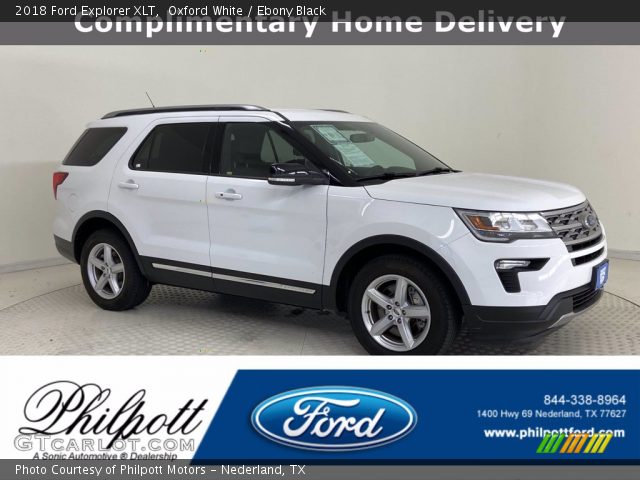 2018 Ford Explorer XLT in Oxford White