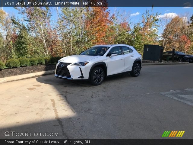 2020 Lexus UX 250h AWD in Eminent White Pearl