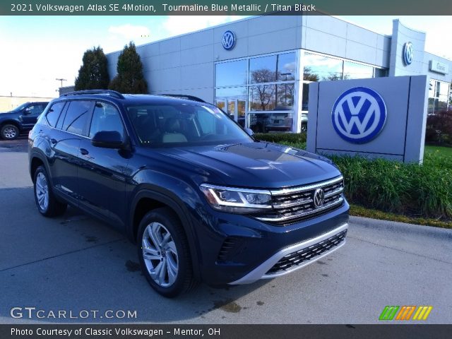 2021 Volkswagen Atlas SE 4Motion in Tourmaline Blue Metallic