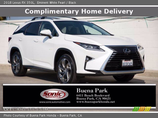 2018 Lexus RX 350L in Eminent White Pearl