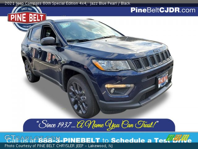 2021 Jeep Compass 80th Special Edition 4x4 in Jazz Blue Pearl