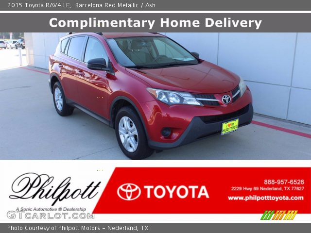 2015 Toyota RAV4 LE in Barcelona Red Metallic