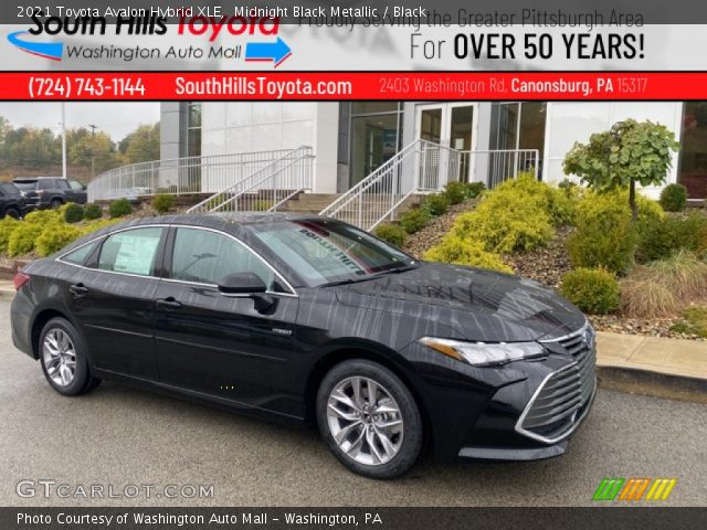 2021 Toyota Avalon Hybrid XLE in Midnight Black Metallic