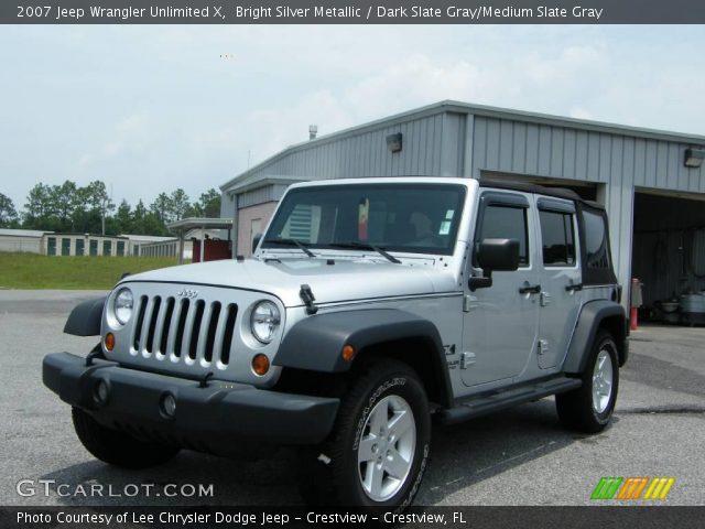 2007 Jeep Wrangler Unlimited X in Bright Silver Metallic