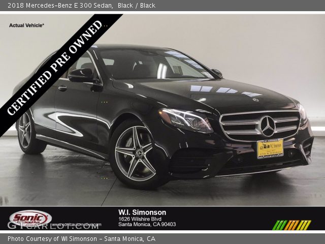 2018 Mercedes-Benz E 300 Sedan in Black