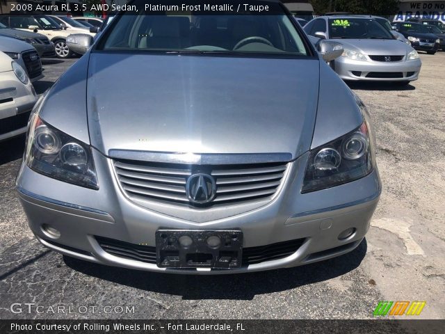 2008 Acura RL 3.5 AWD Sedan in Platinum Frost Metallic