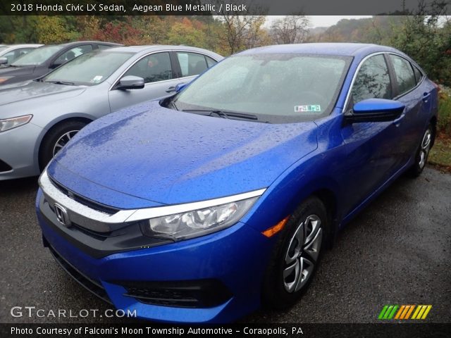 2018 Honda Civic LX Sedan in Aegean Blue Metallic
