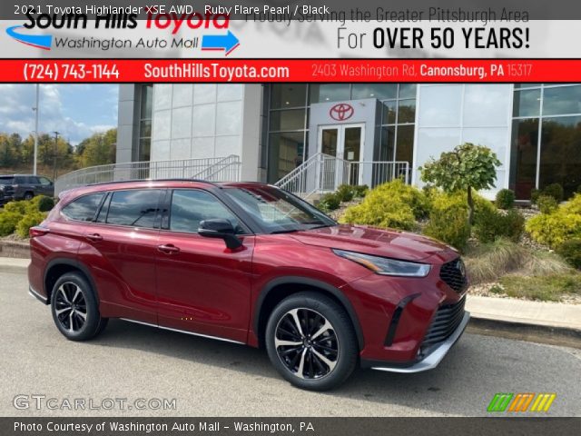 2021 Toyota Highlander XSE AWD in Ruby Flare Pearl