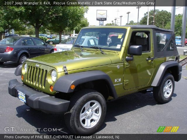 2007 Jeep Wrangler X 4x4 in Rescue Green Metallic