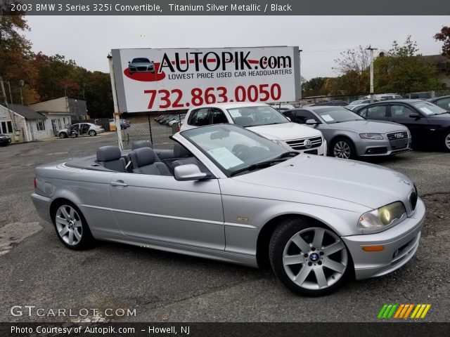 2003 BMW 3 Series 325i Convertible in Titanium Silver Metallic