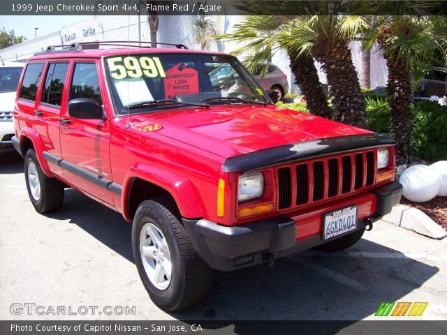 1999 Jeep Cherokee Sport 4x4 in Flame Red