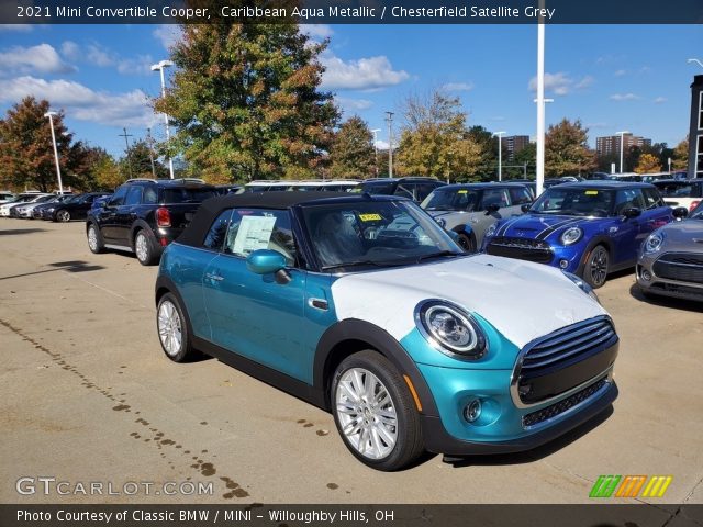 2021 Mini Convertible Cooper in Caribbean Aqua Metallic