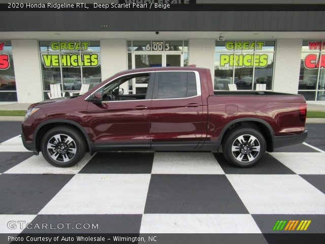 2020 Honda Ridgeline RTL in Deep Scarlet Pearl