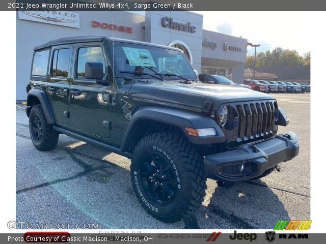 2021 Jeep Wrangler Unlimited Willys 4x4 in Sarge Green