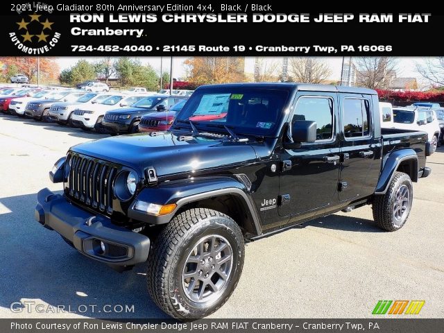 2021 Jeep Gladiator 80th Anniversary Edition 4x4 in Black