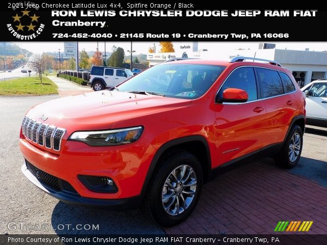 2021 Jeep Cherokee Latitude Lux 4x4 in Spitfire Orange
