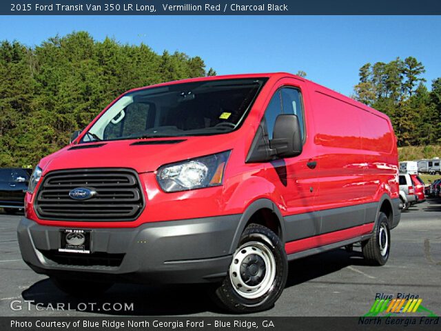 2015 Ford Transit Van 350 LR Long in Vermillion Red