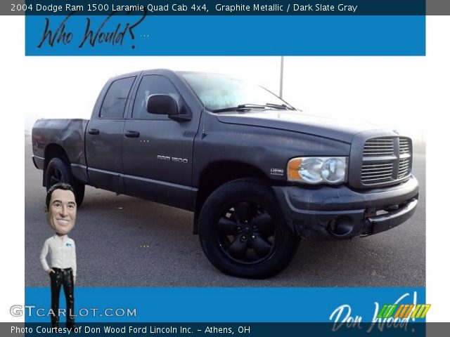 2004 Dodge Ram 1500 Laramie Quad Cab 4x4 in Graphite Metallic