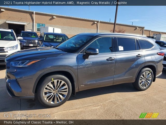 2021 Toyota Highlander Hybrid Platinum AWD in Magnetic Gray Metallic