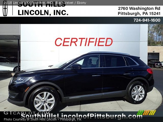 2018 Lincoln MKX Premiere AWD in Black Velvet