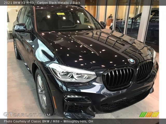 2021 BMW X3 M40i in Carbon Black Metallic