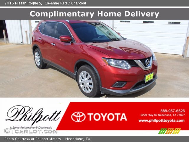 2016 Nissan Rogue S in Cayenne Red
