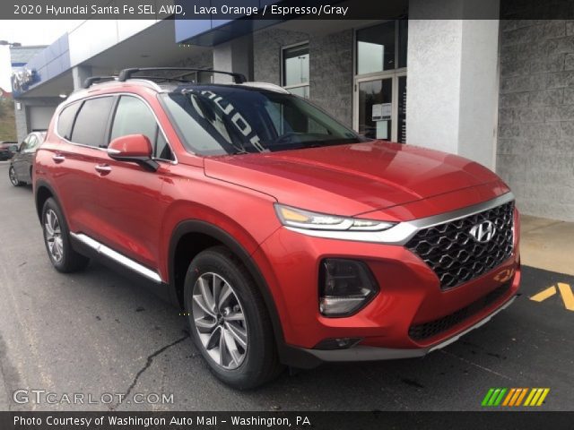 2020 Hyundai Santa Fe SEL AWD in Lava Orange