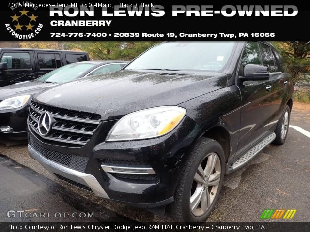 2015 Mercedes-Benz ML 350 4Matic in Black