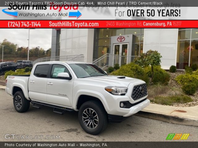 2021 Toyota Tacoma TRD Sport Double Cab 4x4 in Wind Chill Pearl