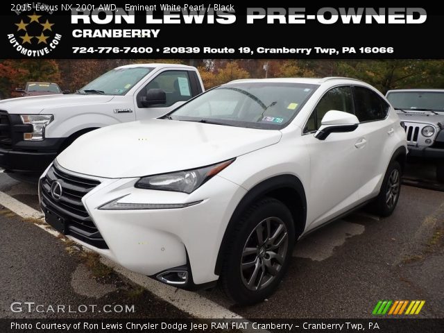 2015 Lexus NX 200t AWD in Eminent White Pearl