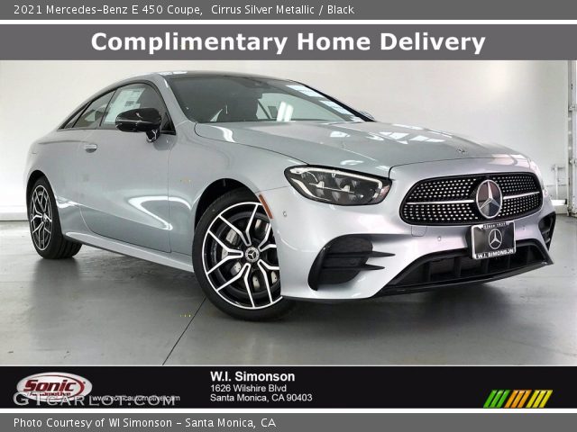 2021 Mercedes-Benz E 450 Coupe in Cirrus Silver Metallic