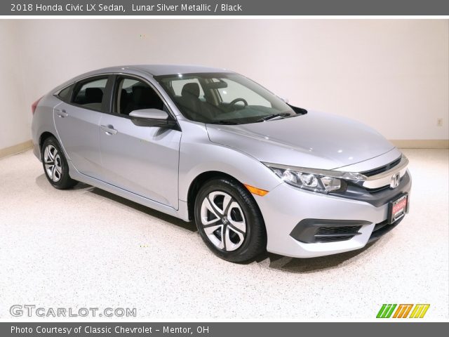2018 Honda Civic LX Sedan in Lunar Silver Metallic